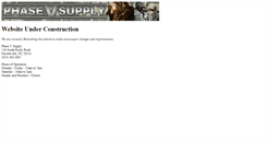 Desktop Screenshot of phase5supply.com