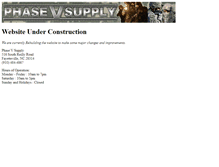 Tablet Screenshot of phase5supply.com